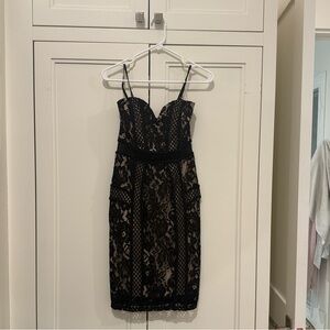 Elegant Black Lace Dress
